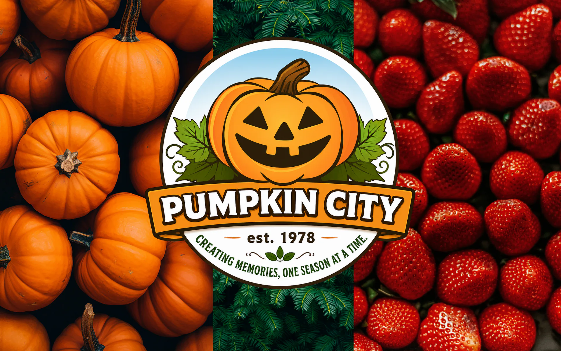 Pumpkin City seasonal entrance